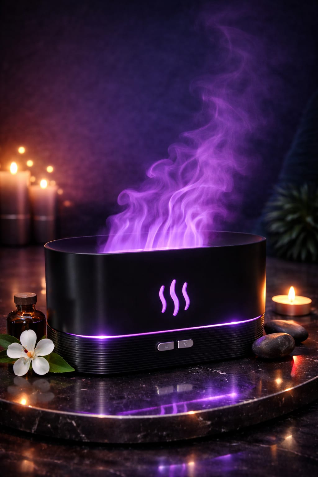 KINSCOTER Flame Effect LED Aroma Diffuser – Relax & Design