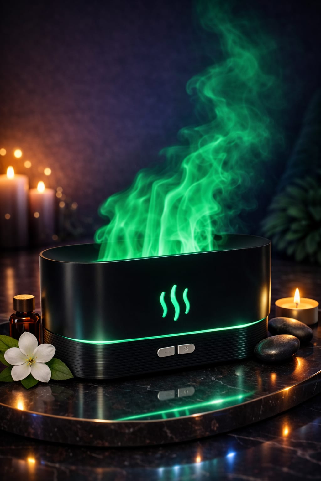 KINSCOTER Flame Effect LED Aroma Diffuser – Relax & Design