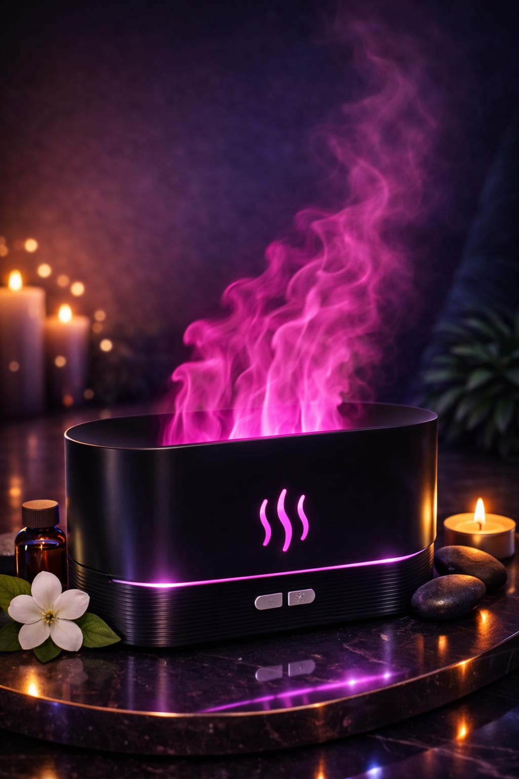 KINSCOTER Flame Effect LED Aroma Diffuser – Relax & Design