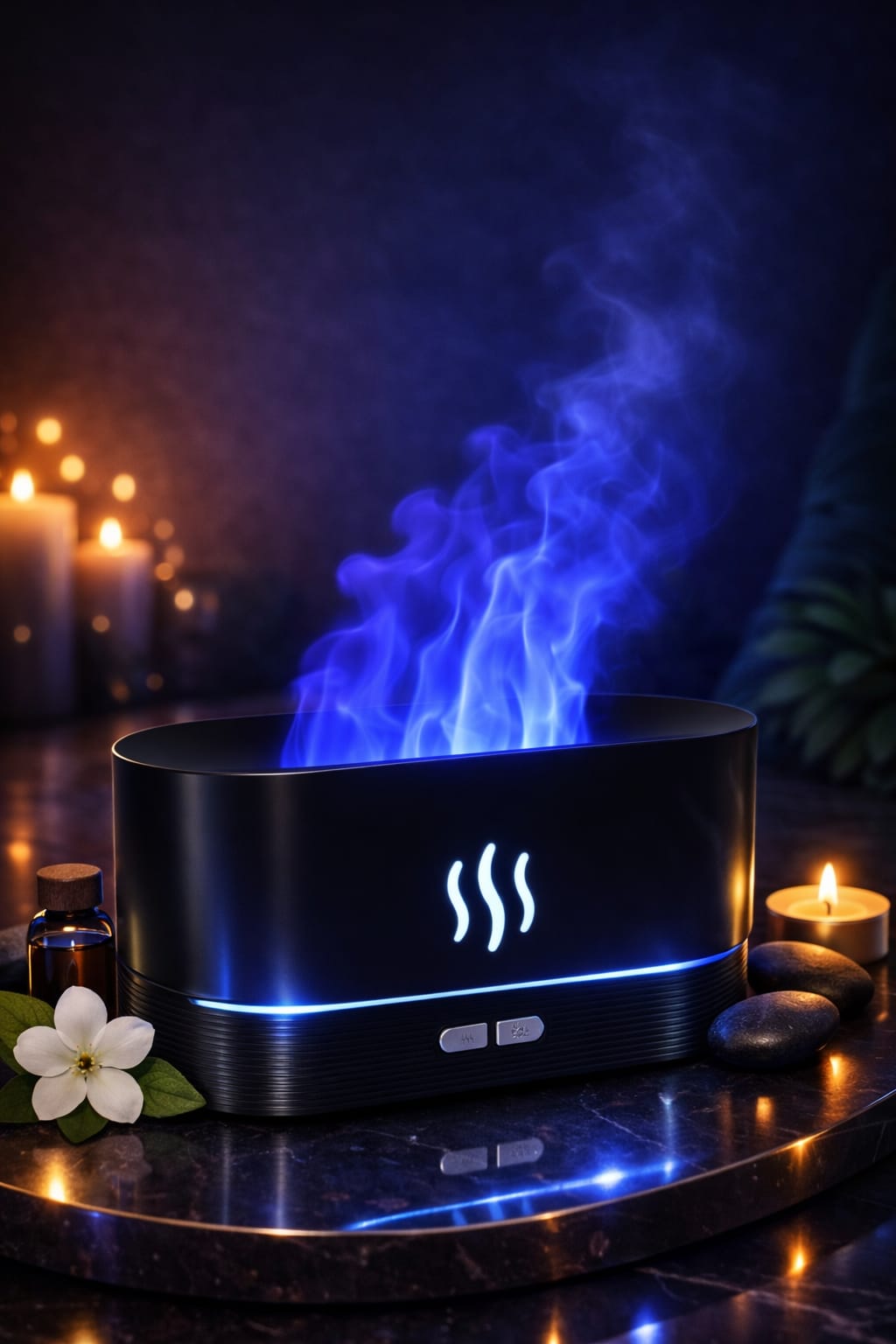 KINSCOTER Flame Effect LED Aroma Diffuser – Relax & Design